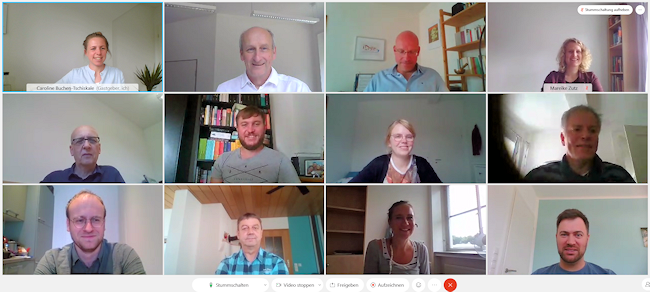 Screenshot des Online-Meetings am 24.06.2021 Screenshot des Online-Meetings am 24.06.2021